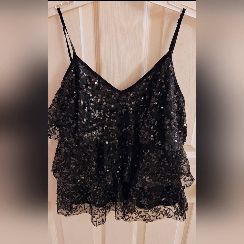 Forever 21 Sparkle Top Top  Baby Doll  Large Baby Doll Sparkle Top